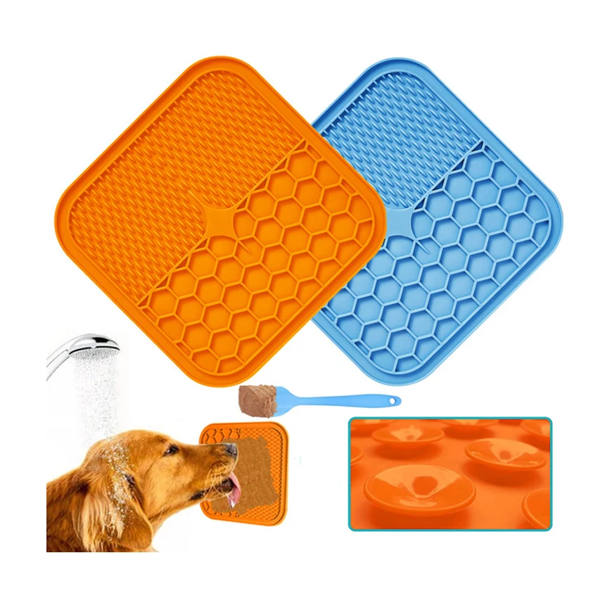 Peaktoppets Custom Silicone Dog Food Lick Mat Release Pet Anxiety Slow Food Feeder Anti Choking Food Pad
Peaktoppets Custom Silicone Dog Food Lick Mat Release Pet Anxiety Slow Food Feeder Anti Choking Food Pad