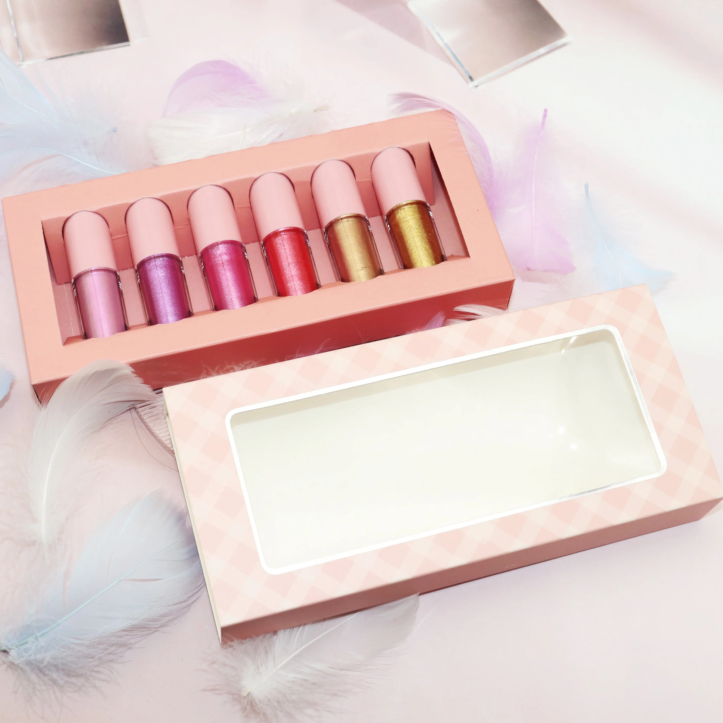custom Full color cosmetic waterproof lipgloss Glossy Lipstick set private label makeup tool sets
custom Full color cosmetic waterproof lipgloss Glossy Lipstick set private label makeup tool sets