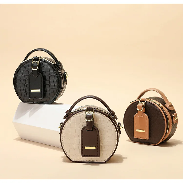 Mini round bag simple and fashionable one-shoulder messenger bag women's stone pattern portable small bag
Mini round bag simple and fashionable one-shoulder messenger bag women's stone pattern portable small bag