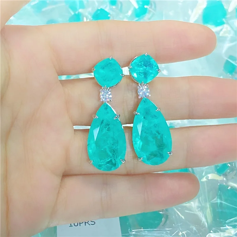 Ready to Ship Wholesale Silver Color Vintage Earrings Fusion Paraiba Crystal Earrings Women Jewelry
Ready to Ship Wholesale Silver Color Vintage Earrings Fusion Paraiba Crystal Earrings Women Jewelry