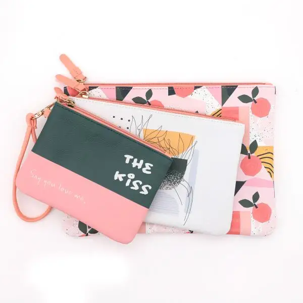 Makeup Travel Organizer Pouch Storage Bag of 3 Envelope Cosmetics Bag Makeup Brush Set Holder Accept Customized Logo Fashion Pu, Customized color
Makeup Travel Organizer Pouch Storage Bag of 3 Envelope Cosmetics Bag Makeup Brush Set Holder Accept Customized Logo Fashion Pu, Customized color
