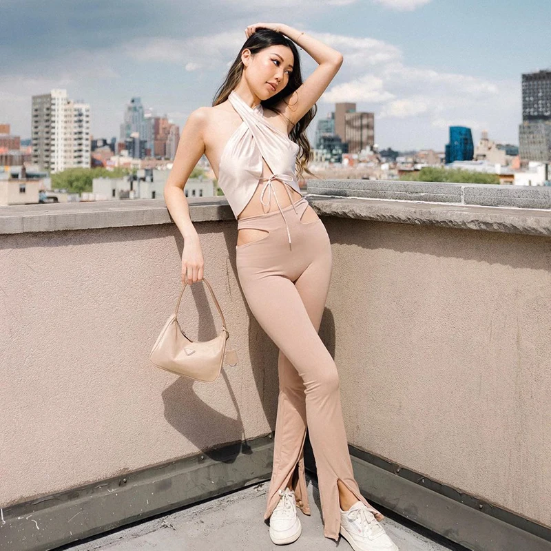 HT Hot Selling Summer New Solid Color Round Neck Short Sleeve Waist Slim Short Sleeve Set Plain Color Hollow Out Set, Picture show
HT Hot Selling Summer New Solid Color Round Neck Short Sleeve Waist Slim Short Sleeve Set Plain Color Hollow Out Set, Picture show