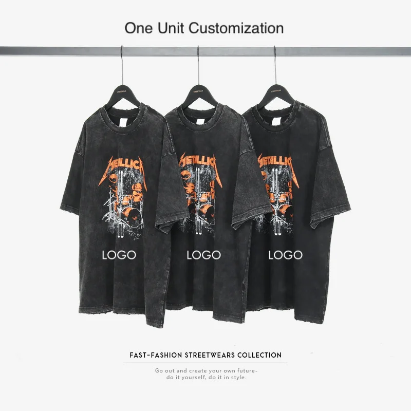 Custom Graphic Tees T shirts Printed Men's Silk Screen Printing Vintage Distressed Acid Wash T-shirt Men Oversized Tshirts, Any colors
Custom Graphic Tees T shirts Printed Men's Silk Screen Printing Vintage Distressed Acid Wash T-shirt Men Oversized Tshirts, Any colors