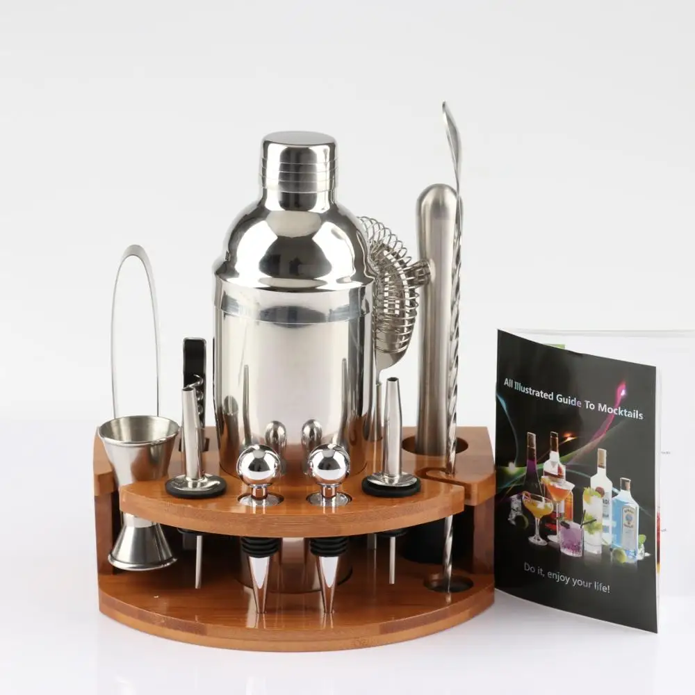Premium Cocktail Shaker Bar Tools Set Brushed Stainless Steel Bartender Kit with All Bar Accessories
Premium Cocktail Shaker Bar Tools Set Brushed Stainless Steel Bartender Kit with All Bar Accessories