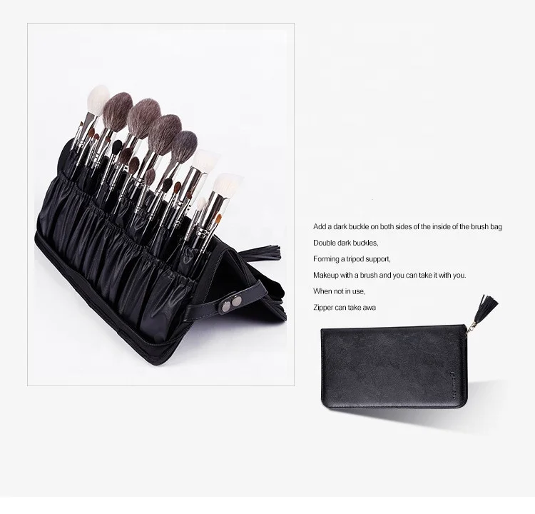 Zipper Organizer Black Beauty Folding Style Makeup Brushes Storage Folder Professional Cosmetic Brush Holder case, Customized color
Zipper Organizer Black Beauty Folding Style Makeup Brushes Storage Folder Professional Cosmetic Brush Holder case, Customized color