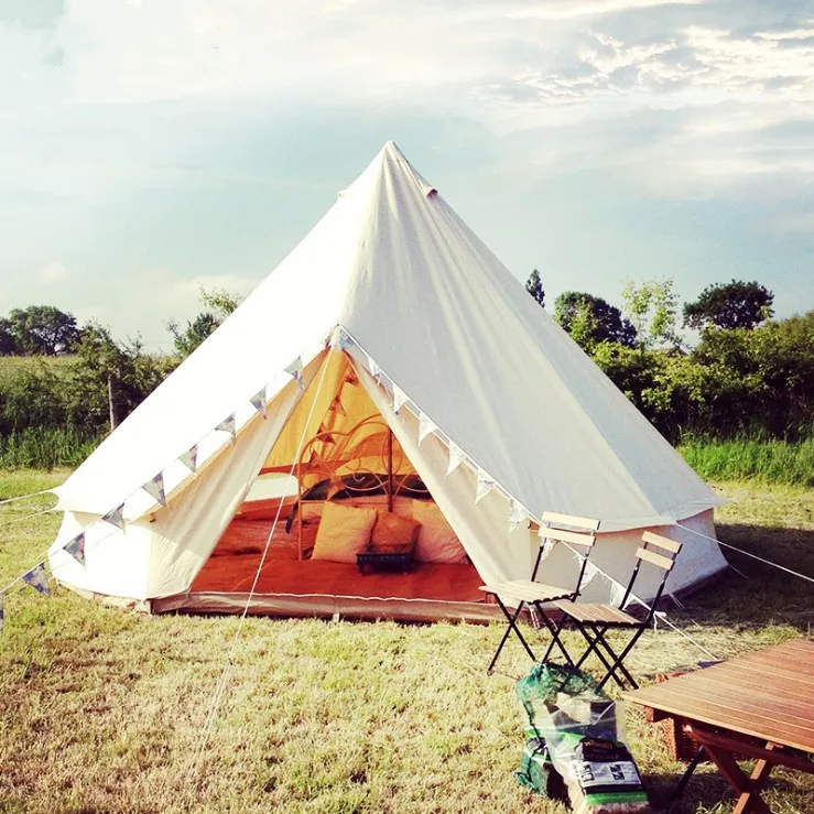 Fire Resistant 3M 4M 5M 6M Four Season customize outdoor 100% Cotton Canvas bell tent, Beige
Fire Resistant 3M 4M 5M 6M Four Season customize outdoor 100% Cotton Canvas bell tent, Beige