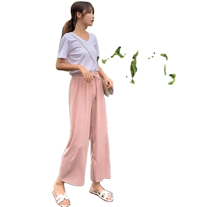 Ice Silk Large Size Breathable Loose Pants Women Summer Slim Fit High Waist Long Trousers Female Casual Loose Trousers
Ice Silk Large Size Breathable Loose Pants Women Summer Slim Fit High Waist Long Trousers Female Casual Loose Trousers