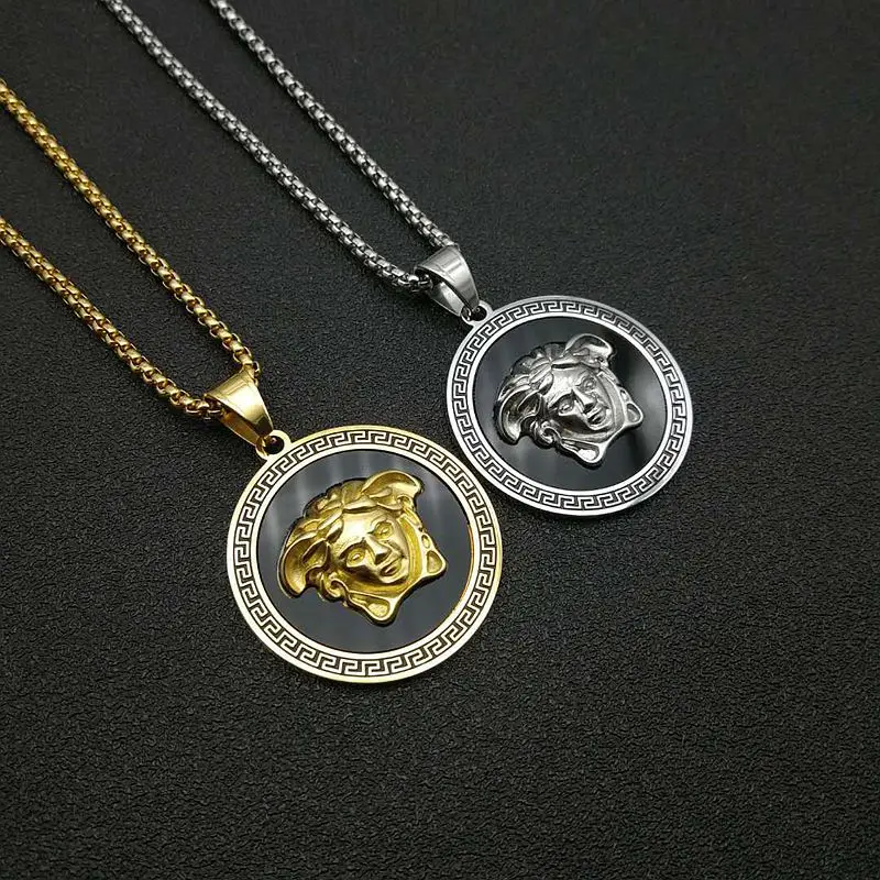 Wholesale Hip Hop Men Stainless Steel Popular Charm Pendant Necklace Stainless Steel Gold Plated Enamel Medusa Jewelry Necklace, Silver , gold plated, rose gold
Wholesale Hip Hop Men Stainless Steel Popular Charm Pendant Necklace Stainless Steel Gold Plated Enamel Medusa Jewelry Necklace, Silver , gold plated, rose gold