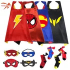 Yiwu chaola factory free sample super hero felt mask superhero cosplay costume kids superhero cape with superhero cape socks