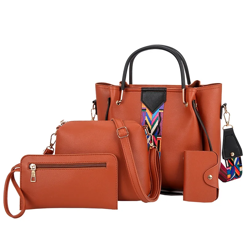 Hot Sale 4 Pcs Set Designer Shoulder Ladies Crossbody Bag Solid Color Shoulder Bag
Hot Sale 4 Pcs Set Designer Shoulder Ladies Crossbody Bag Solid Color Shoulder Bag