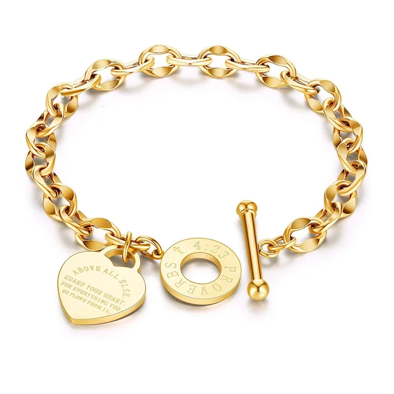 High quality Bracelet fashion design heart engraved bangles jewelry magnetic bracelet stainless steel link chain ladies bracelet
High quality Bracelet fashion design heart engraved bangles jewelry magnetic bracelet stainless steel link chain ladies bracelet