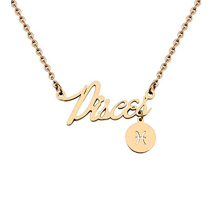 Constel lation Charms Collar Name Necklace Letter Stainless Steel Necklace Pendant 12 Horoscope Sign Zodiac Necklace
Constel lation Charms Collar Name Necklace Letter Stainless Steel Necklace Pendant 12 Horoscope Sign Zodiac Necklace