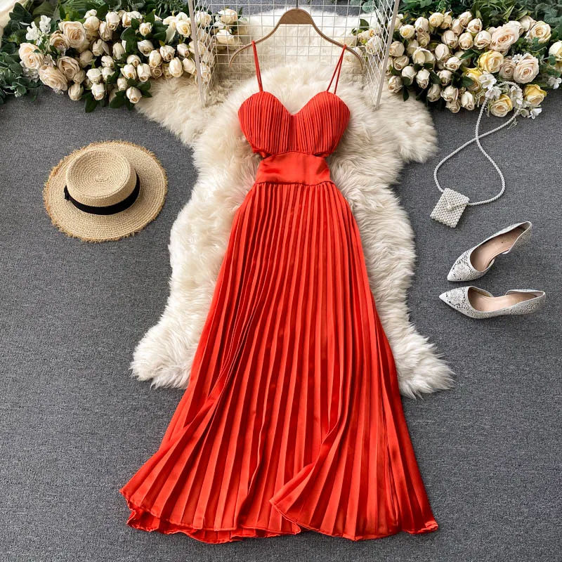 Formal dresses women skirt bridesmaid dresses long sexy sling dress pleated long skirt kleid faldas faldas de chifon para mujer
Formal dresses women skirt bridesmaid dresses long sexy sling dress pleated long skirt kleid faldas faldas de chifon para mujer
