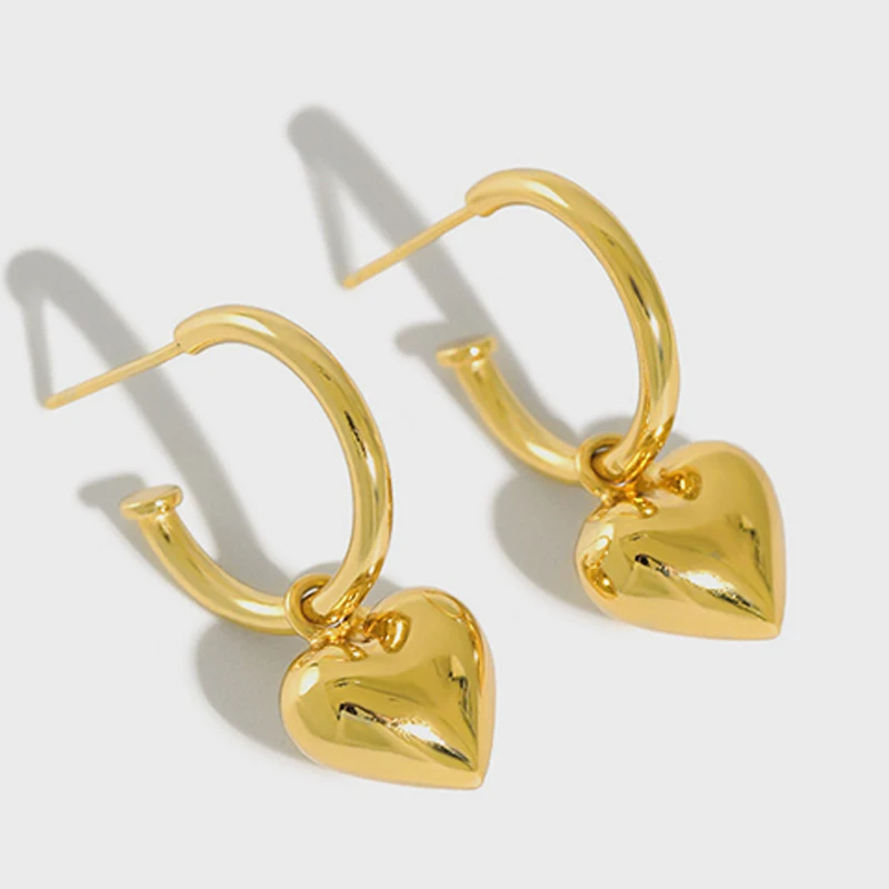Trendy fashion love heart jewelry drop earrings silver gold plated earrings for women
Trendy fashion love heart jewelry drop earrings silver gold plated earrings for women