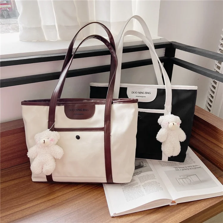 Wholesale large capacity student fashionable handbags custom tote bag shoulder bag for women
Wholesale large capacity student fashionable handbags custom tote bag shoulder bag for women