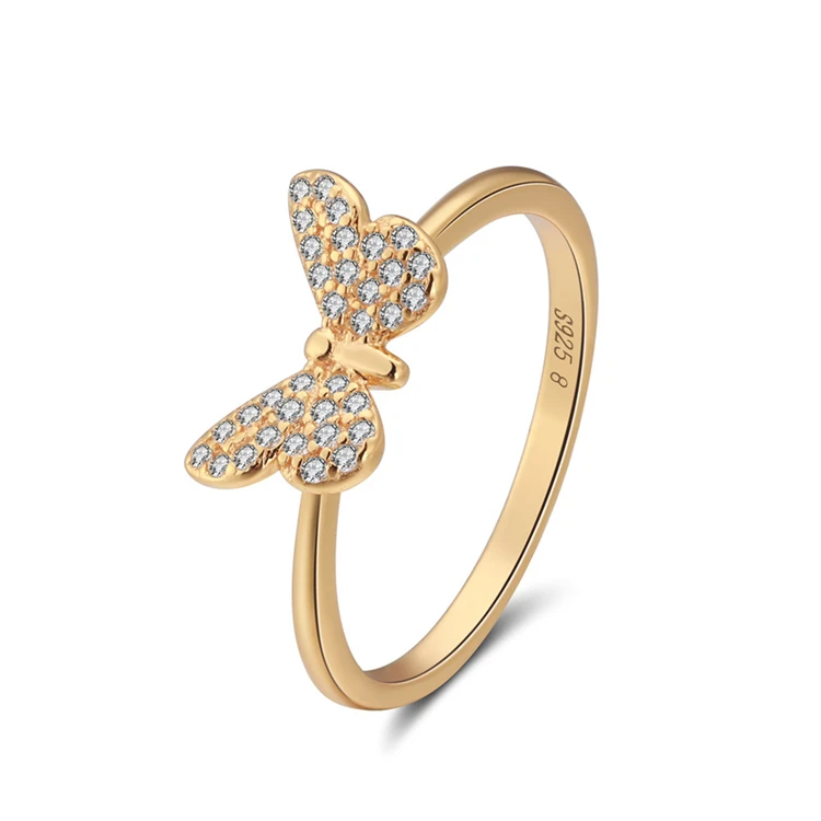 Drop shopping Wholesale Cute Insert Butterfly Shape Solid Color Plated CZ Sterling Silver Butterfly Ring Jewelry, Customized color
Drop shopping Wholesale Cute Insert Butterfly Shape Solid Color Plated CZ Sterling Silver Butterfly Ring Jewelry, Customized color