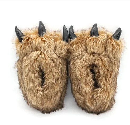 Women's Winter Bear Claw Cotton Slippers Indoor Warm Women's Fur Slides Ladies Cute Plush Animal Shoes Female Fur Flip Flops
Women's Winter Bear Claw Cotton Slippers Indoor Warm Women's Fur Slides Ladies Cute Plush Animal Shoes Female Fur Flip Flops