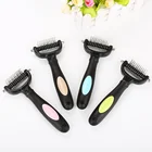 Pet articles open knot comb dog pet rake comb beauty tool hair removal accessories
