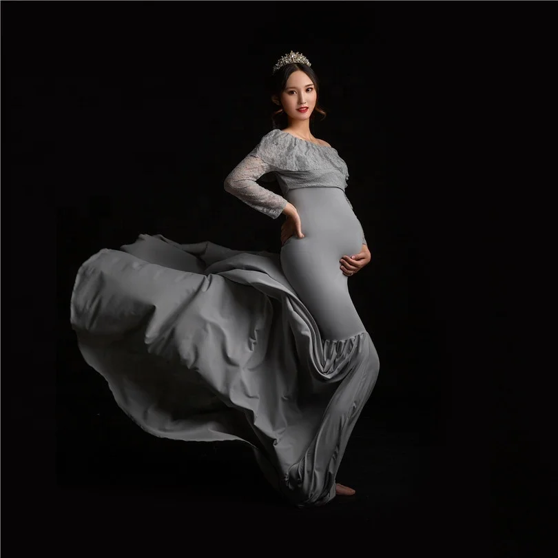 Grey Slim fit Jersey Maternity Dress Floor Length V-Neck Maternity Gown for Photo Shoot Wedding Dress for Photography, Optional
Grey Slim fit Jersey Maternity Dress Floor Length V-Neck Maternity Gown for Photo Shoot Wedding Dress for Photography, Optional
