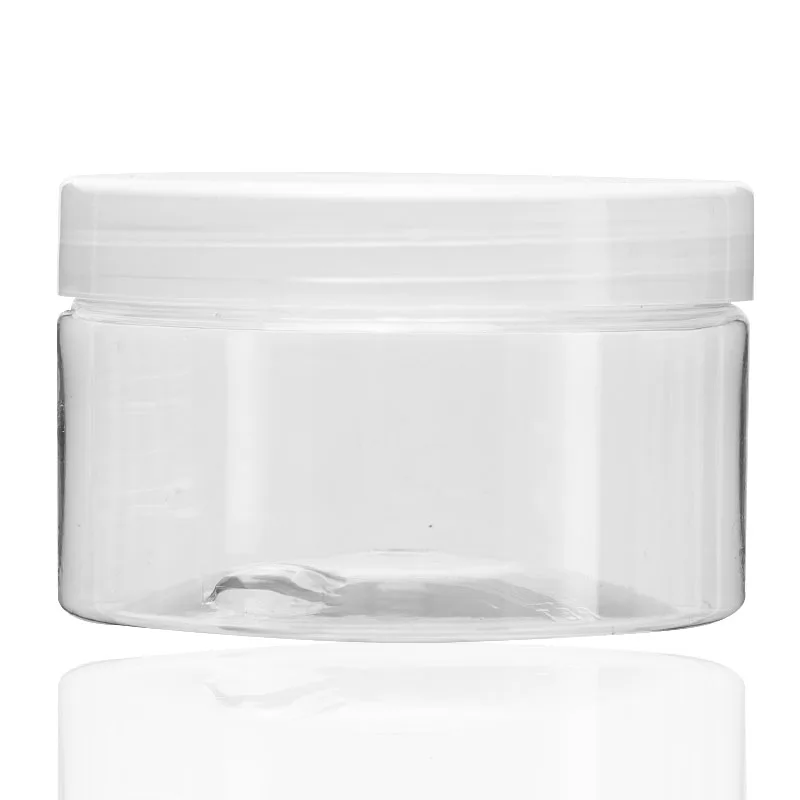 In Stocks Unique Luxury 10oz Transparent Round Wide-mouth PET Cosmetic Plastic Jars With Lid
In Stocks Unique Luxury 10oz Transparent Round Wide-mouth PET Cosmetic Plastic Jars With Lid