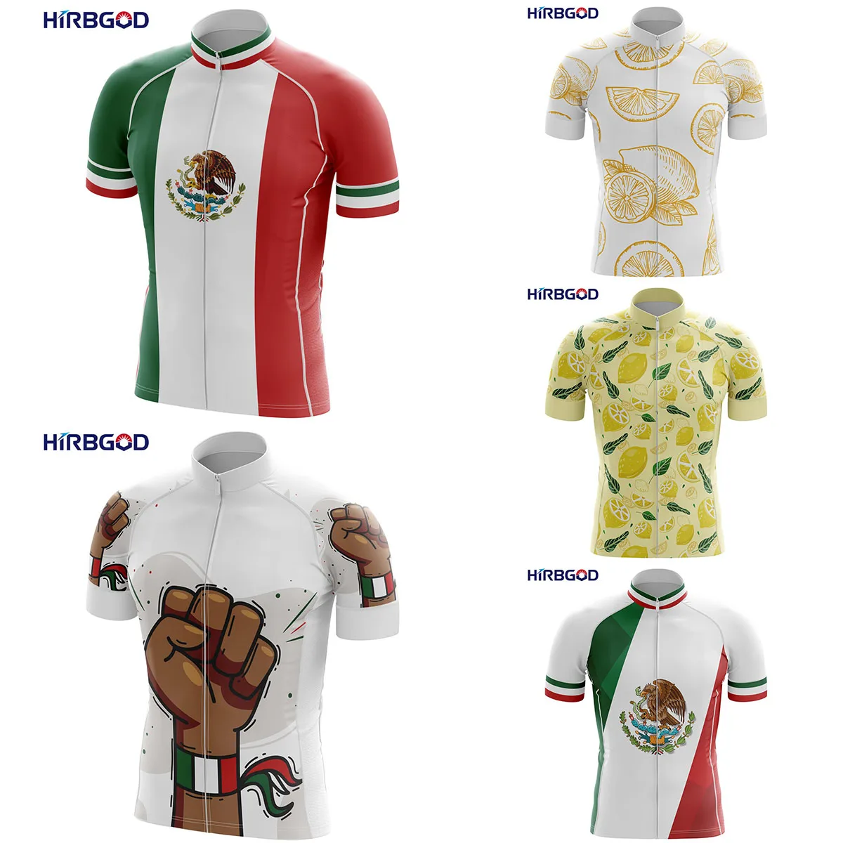 HIRBGOD for Mexico Flag Pattern Lemon New Short Sleeve Breathable Men's Bicycle Clothing Wear Cycling Jersey ropa de ciclismo
HIRBGOD for Mexico Flag Pattern Lemon New Short Sleeve Breathable Men's Bicycle Clothing Wear Cycling Jersey ropa de ciclismo