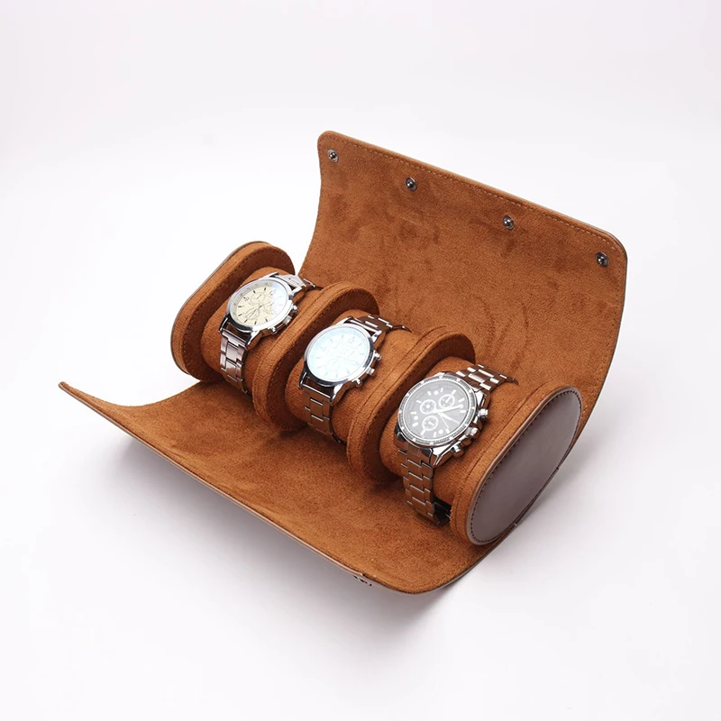 Luxury Handmade Vintage Genuine Leather 3 Slot Travel Watch Roll Case Gift Watches Storage Packaging Box, Custom, usually have black, green, blue, brown
Luxury Handmade Vintage Genuine Leather 3 Slot Travel Watch Roll Case Gift Watches Storage Packaging Box, Custom, usually have black, green, blue, brown