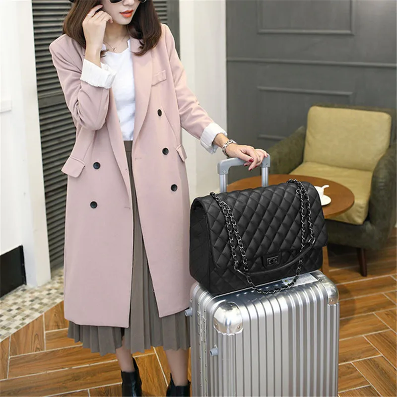 2021 Ringer chain handbags ladies suitcase shopping shoulder - slant to pull the bag, Black
2021 Ringer chain handbags ladies suitcase shopping shoulder - slant to pull the bag, Black