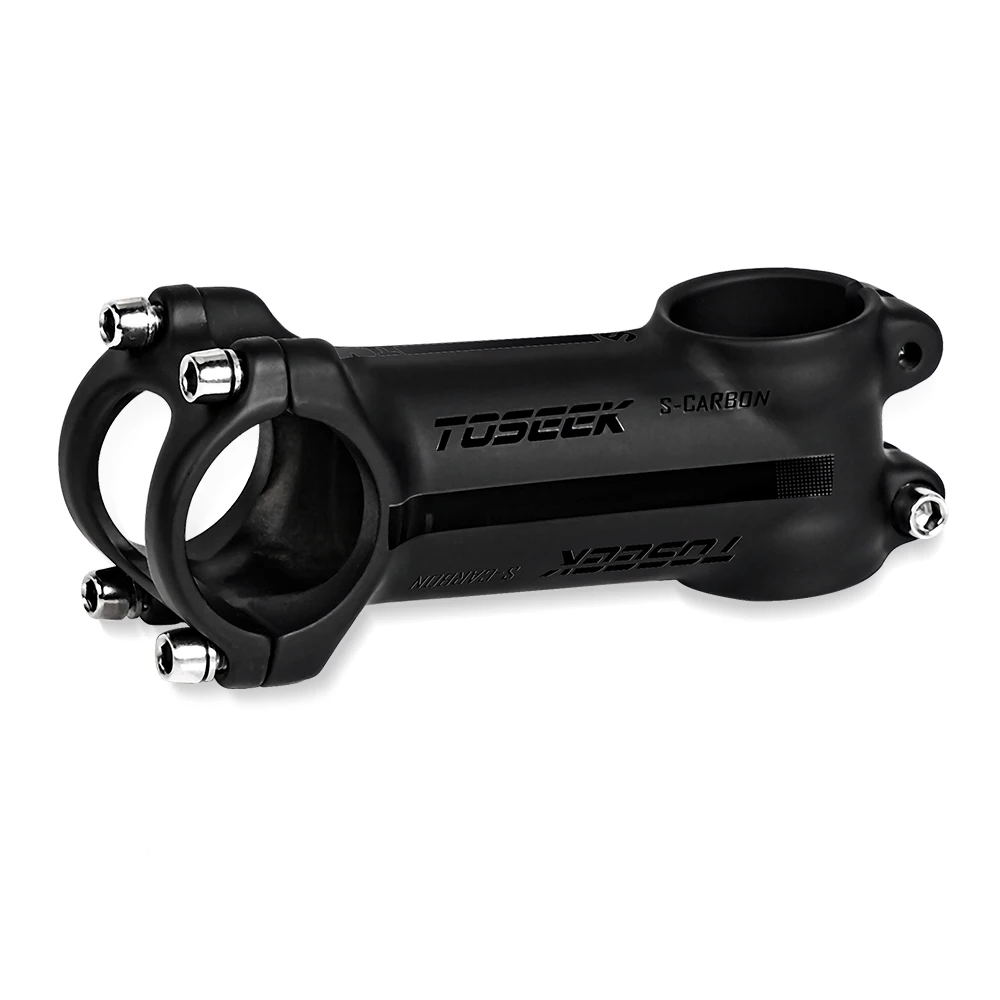 Toseek black matte road bike short stem riser 6/17Degree mtb bicycle stem aluminium alloy
Toseek black matte road bike short stem riser 6/17Degree mtb bicycle stem aluminium alloy