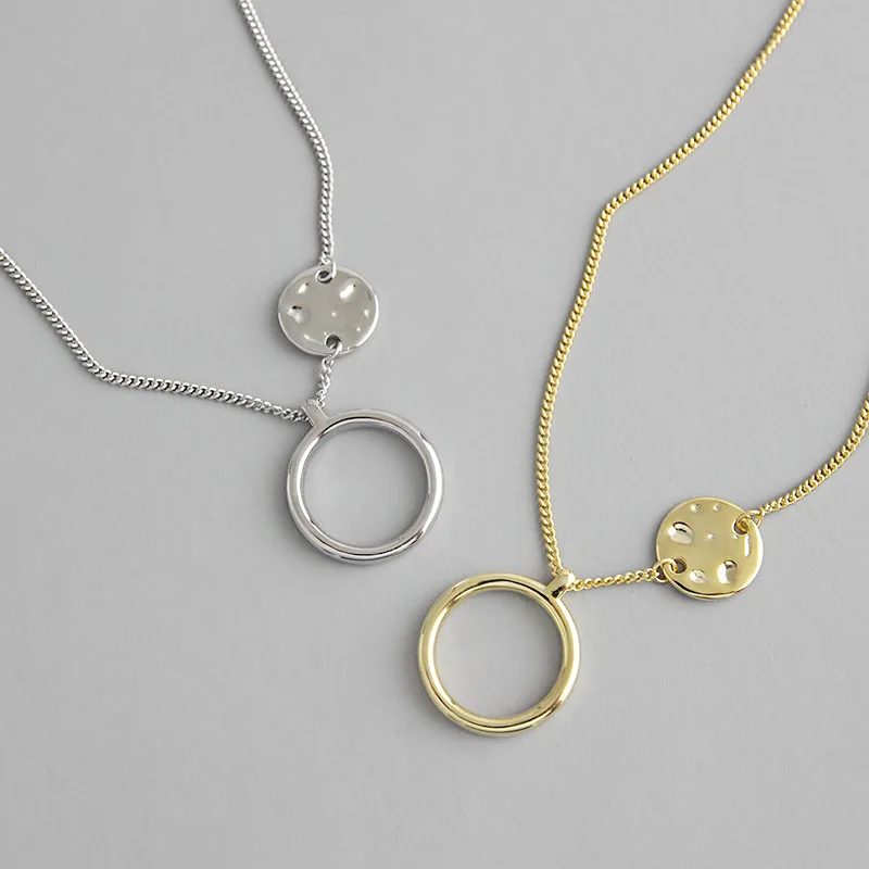 New Design Delicate S925 Sterling Silver Hollow Round Coin Pendant Necklaces for Women, Picture color
New Design Delicate S925 Sterling Silver Hollow Round Coin Pendant Necklaces for Women, Picture color