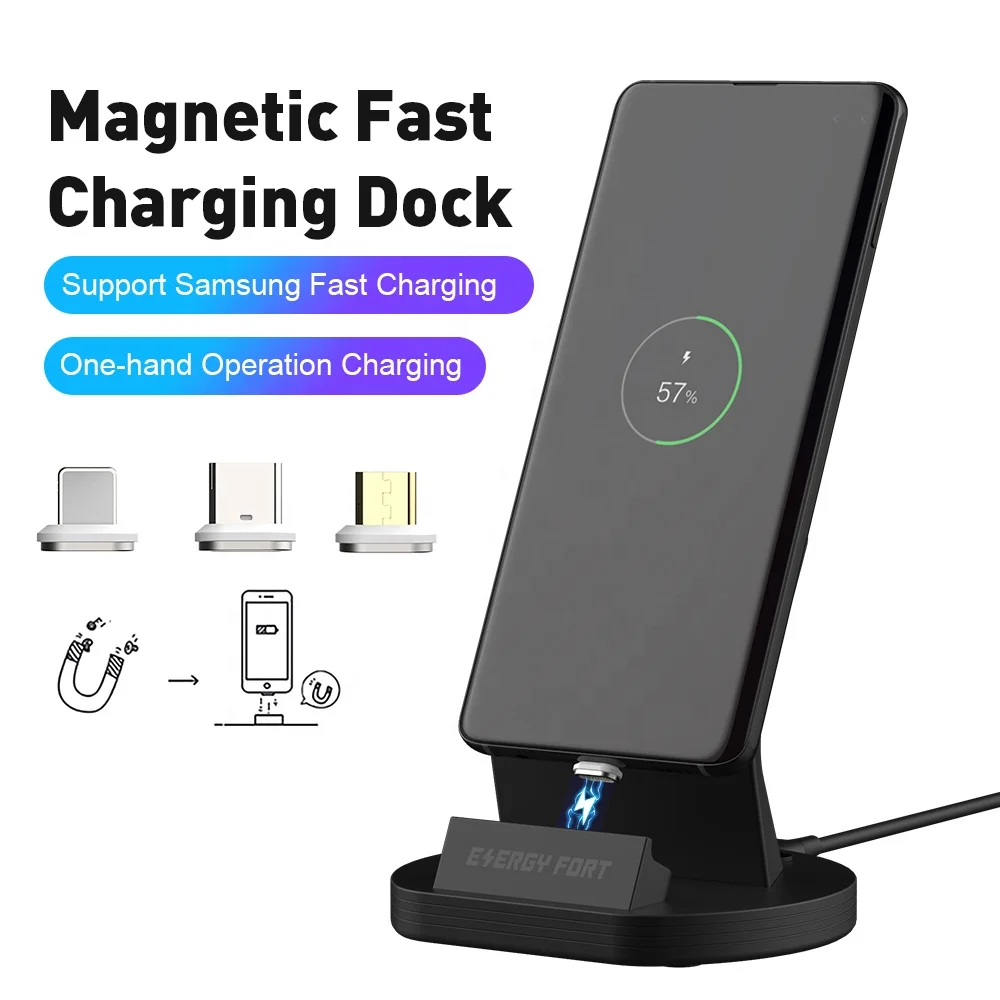 SIKAI 2021 New Magnetic Fast Charging Dock ENERGY FORT For Samsung Note 9 S9 Galaxy S20 S8 a11 a20 Phone 5A Magnet Quick Charger
SIKAI 2021 New Magnetic Fast Charging Dock ENERGY FORT For Samsung Note 9 S9 Galaxy S20 S8 a11 a20 Phone 5A Magnet Quick Charger