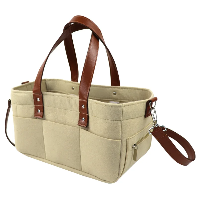 Large Capacity caddy organizer grey felt waterproof mummy baby diaper bag, Customized colors
Large Capacity caddy organizer grey felt waterproof mummy baby diaper bag, Customized colors