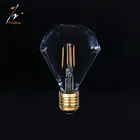 Tonghua ヴィンテージ装飾 LED フィラメント電球 D95 2 ワット 4 ワット 6 ワット 8 ワット調光可能なクリアアンバーガラスライト e26 E27 ランプベース