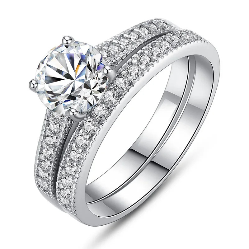 Fashion New design Wedding Ring Set Elegant Lady Jewelry wholesale Diamond Engagement Ring set
Fashion New design Wedding Ring Set Elegant Lady Jewelry wholesale Diamond Engagement Ring set