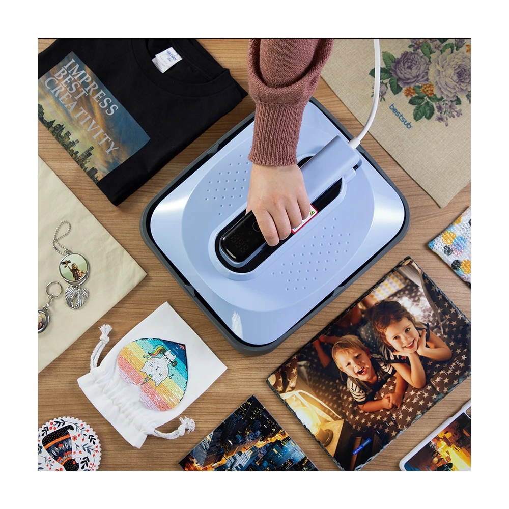 PYD Life Cricut Easy Press Small 10"x12" Heat Press Machine for Sublimation Print T-shirt Vinyl Hand Held Press Machine
PYD Life Cricut Easy Press Small 10"x12" Heat Press Machine for Sublimation Print T-shirt Vinyl Hand Held Press Machine
