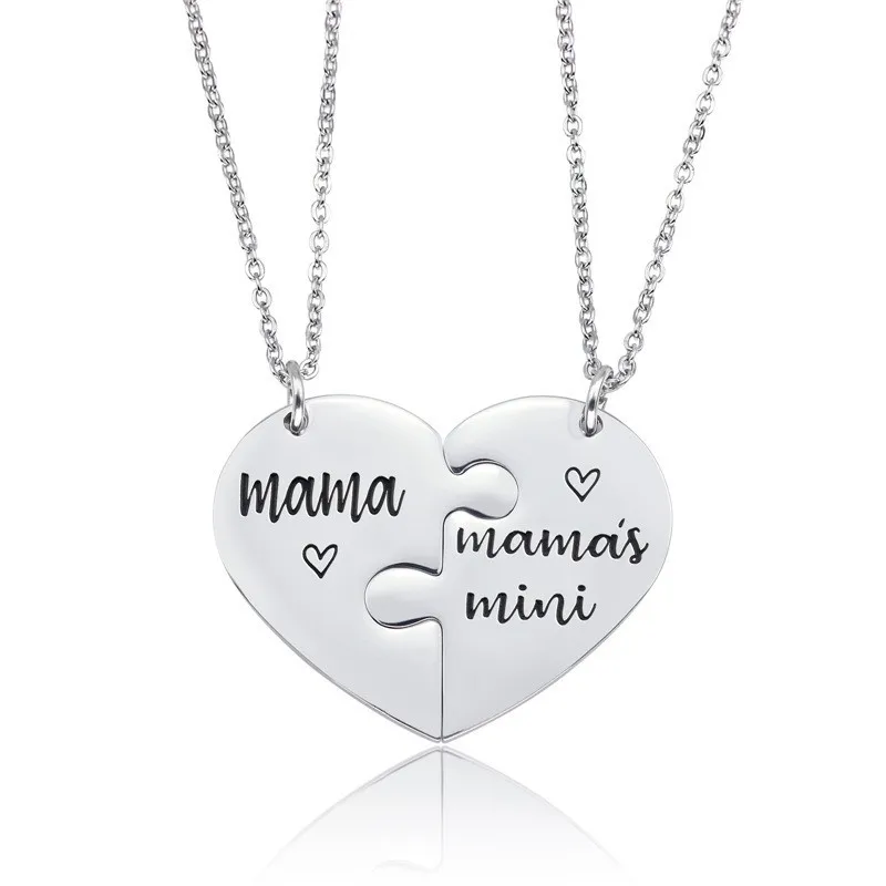 Mother's Day Pendant Stainless Steel Necklace Bijoux Love Heart Necklace Set Jewelry
Mother's Day Pendant Stainless Steel Necklace Bijoux Love Heart Necklace Set Jewelry