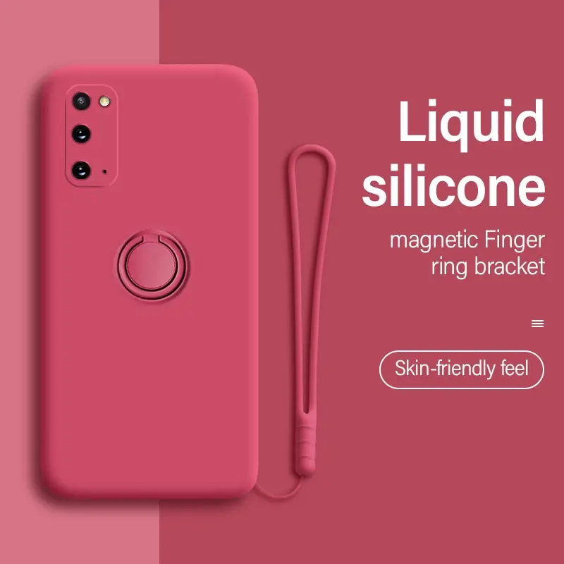 Ultra-thin Silicone Magnetic Holder Phone Case For Samsung galaxy S20 Plus S20Ultra Ring Bracket Cover
Ultra-thin Silicone Magnetic Holder Phone Case For Samsung galaxy S20 Plus S20Ultra Ring Bracket Cover