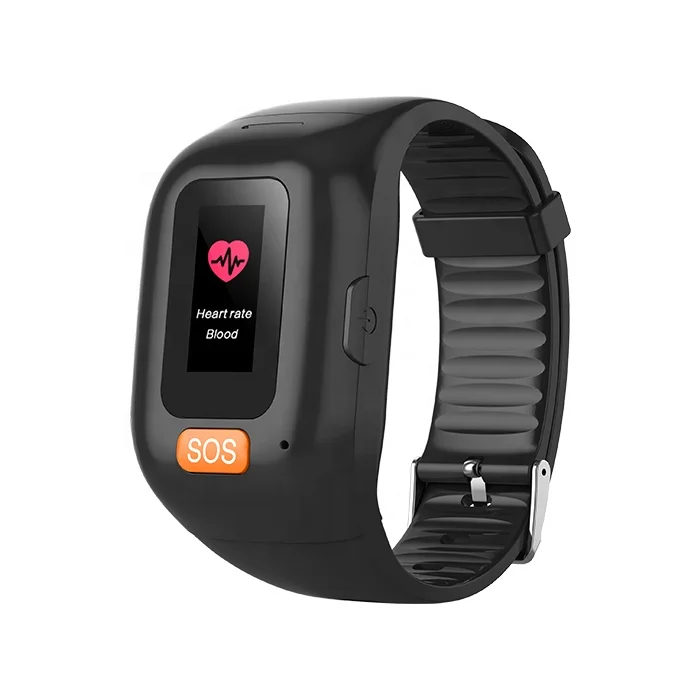 

2G Elderly bracelet Heart Rate Blood Pressure Monitor GPS Anti-lost Tracker Aged Care SOS Alarm Smart Watch 2021