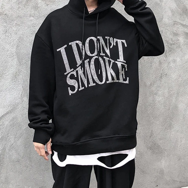 Custom Logo High Quality Pullover Men'S Oversized Streetwear Hip Hop Hoodies Premium Cotton Black Unisex Hoodie Rhinestone
Custom Logo High Quality Pullover Men'S Oversized Streetwear Hip Hop Hoodies Premium Cotton Black Unisex Hoodie Rhinestone