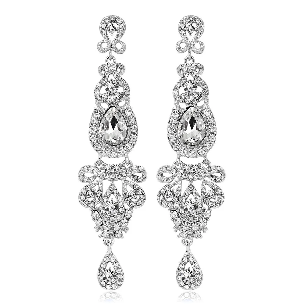 2021 New Vintage Bridal Crystal Earrings Wholesale Fashion European and American Multicolor Gemstone Earrings Spot Manufacturers, White red blue
2021 New Vintage Bridal Crystal Earrings Wholesale Fashion European and American Multicolor Gemstone Earrings Spot Manufacturers, White red blue
