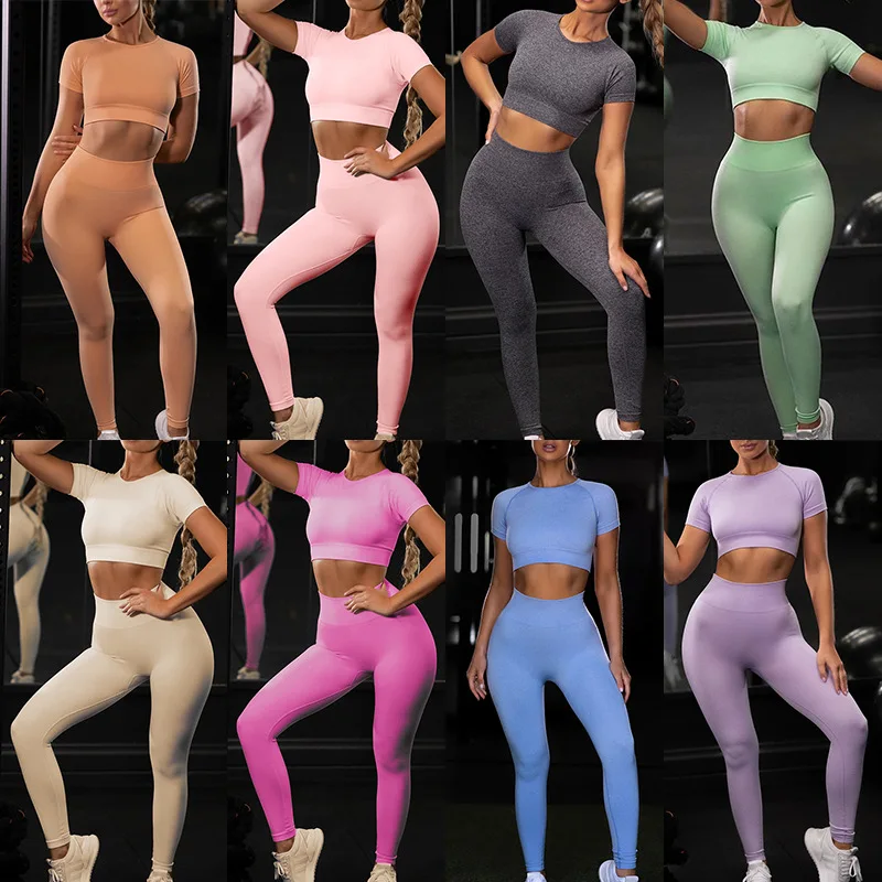 Women Seamless Yoga Set Fitness Outfit 2 piece Set Sportswear Woman Yoga Shirts Leggings Womens Gym Clothing Tracksuit Female
Women Seamless Yoga Set Fitness Outfit 2 piece Set Sportswear Woman Yoga Shirts Leggings Womens Gym Clothing Tracksuit Female