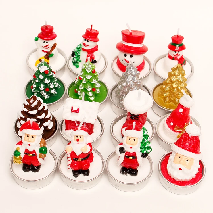 Hot sale 12 gift box set Christmas candles craft painted aluminum shell snowman old man Christmas tree tea wax
Hot sale 12 gift box set Christmas candles craft painted aluminum shell snowman old man Christmas tree tea wax