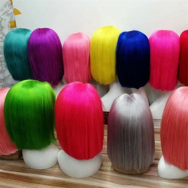 silk straight Bob human hair Wig, Ombre Colore Human Hair Full Lace, Black\Green\Yellow\Grey\Red\Purple\Orange\Blue Bob Wig
silk straight Bob human hair Wig, Ombre Colore Human Hair Full Lace, Black\Green\Yellow\Grey\Red\Purple\Orange\Blue Bob Wig