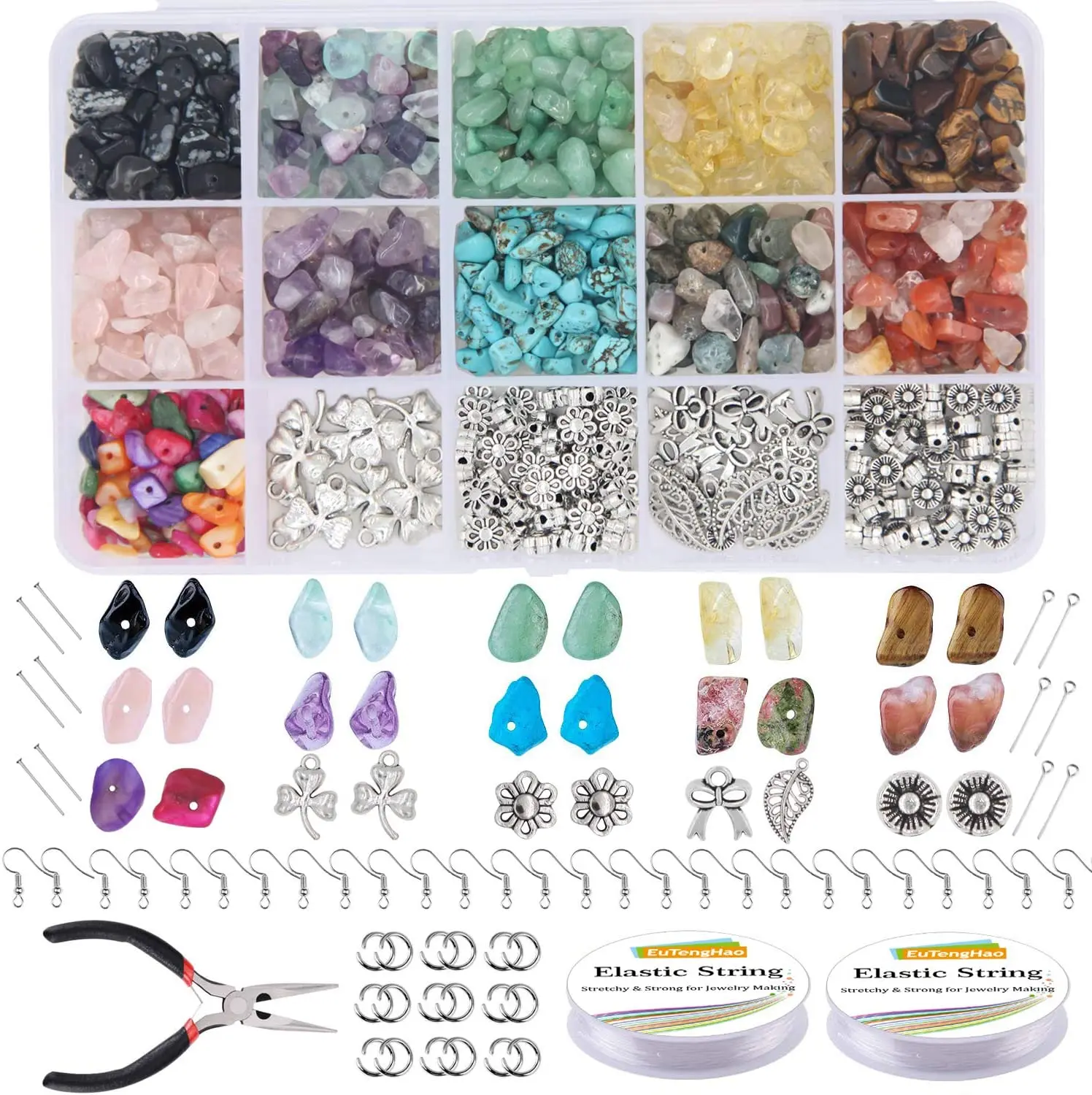 Custom Jewelry DIY Making With a Plastic Box And Tools Supplies DIY acrylic plastic beads
Custom Jewelry DIY Making With a Plastic Box And Tools Supplies DIY acrylic plastic beads