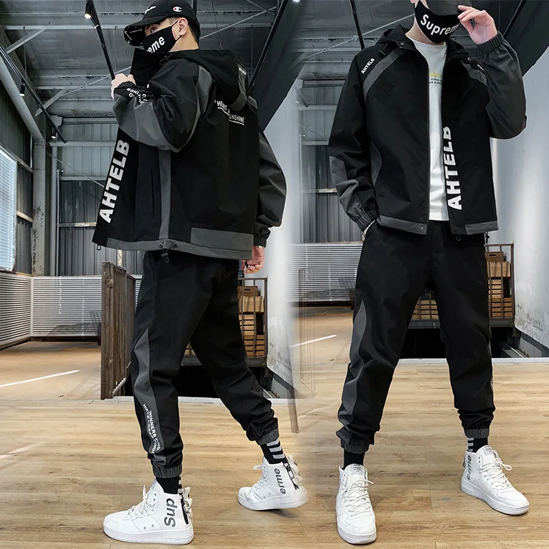 2021 Fall fashion new men's Casual plus size men's hoodies trendy trousers sports two piece set mens clothing, Picture color
2021 Fall fashion new men's Casual plus size men's hoodies trendy trousers sports two piece set mens clothing, Picture color