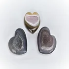 Heart Fantastic Quality New Creative Agate Crystal Hearts Natural Agate Geode Heart Geode Agate Stone Heart