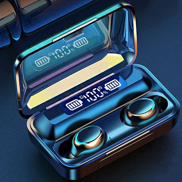 headphone F9 earbuds Portable Media Player Dynamic Mobile Phone Power Bank Charging Case waterproof Wirelessce Earphone, Black
headphone F9 earbuds Portable Media Player Dynamic Mobile Phone Power Bank Charging Case waterproof Wirelessce Earphone, Black