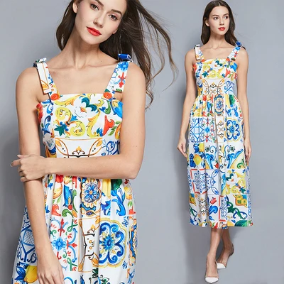 2021 Sleeveless sun dresses women casual Printted floral casual dresses summer A Line Slimming tank dresses women summer, As picture
2021 Sleeveless sun dresses women casual Printted floral casual dresses summer A Line Slimming tank dresses women summer, As picture