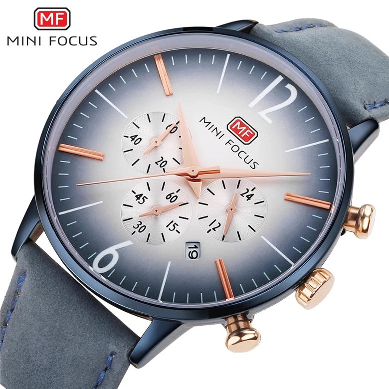 MINI FOCUS Fashion Design Men Watches Famous Brand Casual Chronograph Calendar Wristwatches Mens Leather Watch Relogio Masculino
MINI FOCUS Fashion Design Men Watches Famous Brand Casual Chronograph Calendar Wristwatches Mens Leather Watch Relogio Masculino