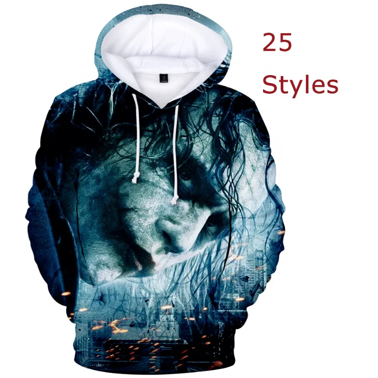Sweater Sweatshirt Joker Smile Funny Jacket Pullover Tops Printed Hoodies For Men, Customized color
Sweater Sweatshirt Joker Smile Funny Jacket Pullover Tops Printed Hoodies For Men, Customized color