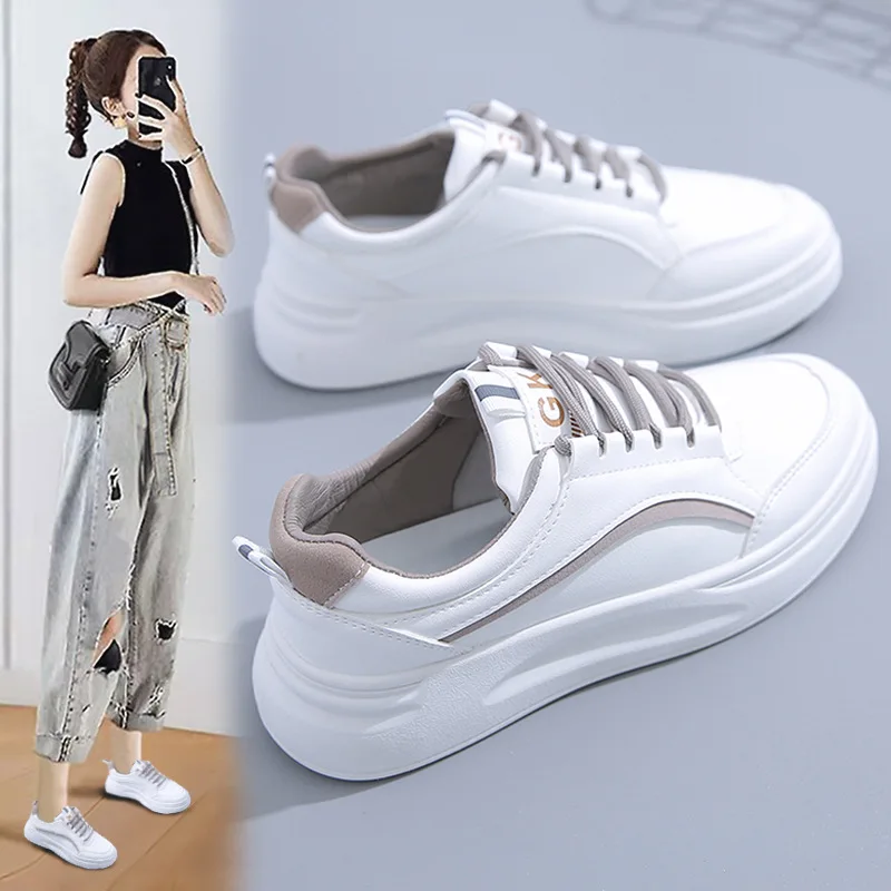2022 autumn and summer ins casual shoes women's breathable leather white shoes women's single shoes, Blue/orange
2022 autumn and summer ins casual shoes women's breathable leather white shoes women's single shoes, Blue/orange